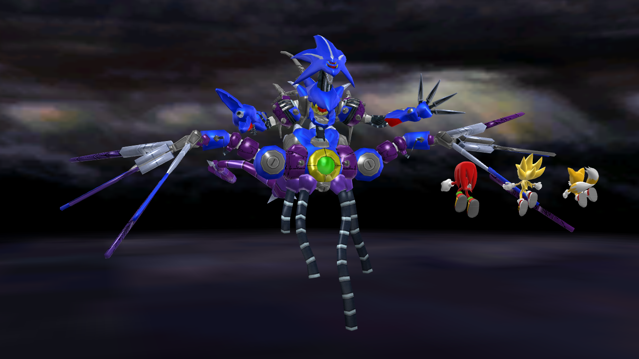 Super Neo Metal Sonic Embarrasses Sonic And Knuckles! 