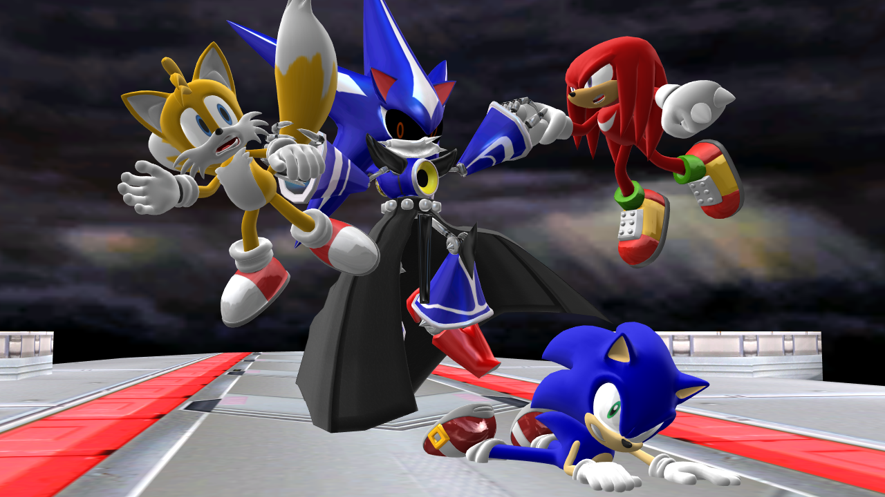 Super Neo Metal Sonic vs Super Sonic by Metalsonicomaewa on DeviantArt