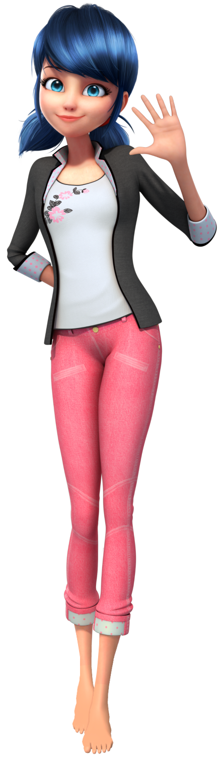 Barefoot Marinette Render by MiraculousThomasFan on DeviantArt