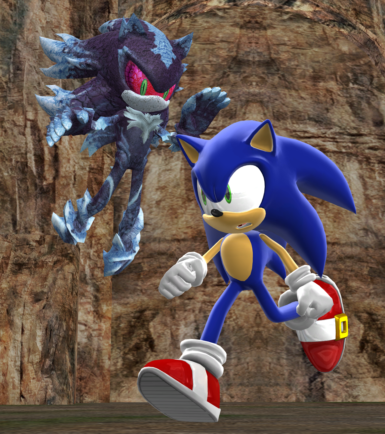 mephiles vs sonic