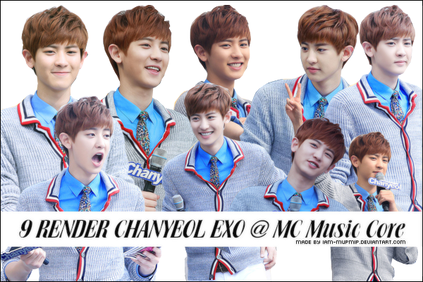 9 RENDER CHANYEOL EXO @ MC Music Core