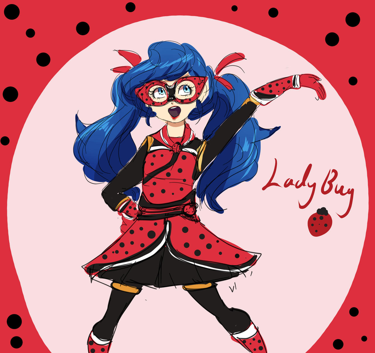 Ladybug redesign fanart by TheLadySKnight on DeviantArt