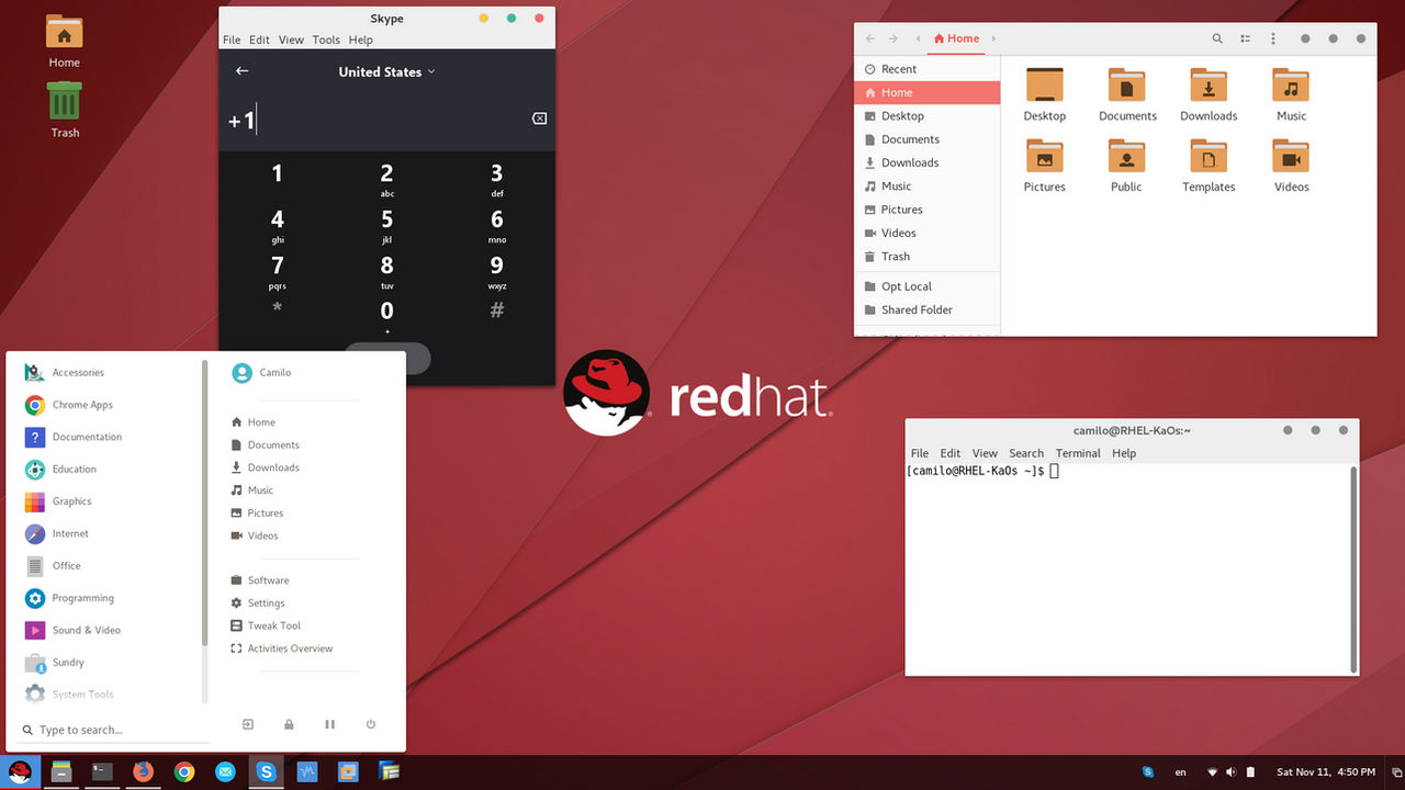RedHat Linux 7.4 Gnome 3 Desktop by ospinakamilo on DeviantArt