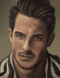 Digital Portrait Painting of Justice Joslin