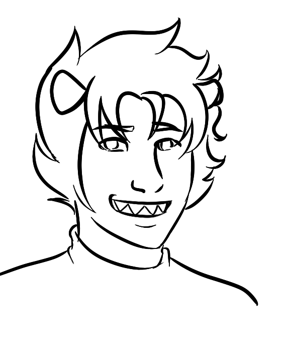 Karkat smiling