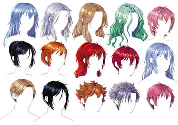 Anime Hairstyles for an a Visual Novel