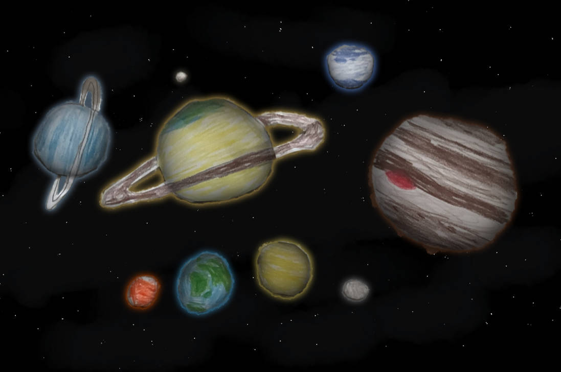 Solar system drawing!!! by r8ndomguy on DeviantArt