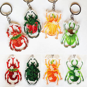 Fruit Beetle Keychains