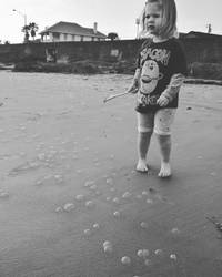 Bubbles on the beach