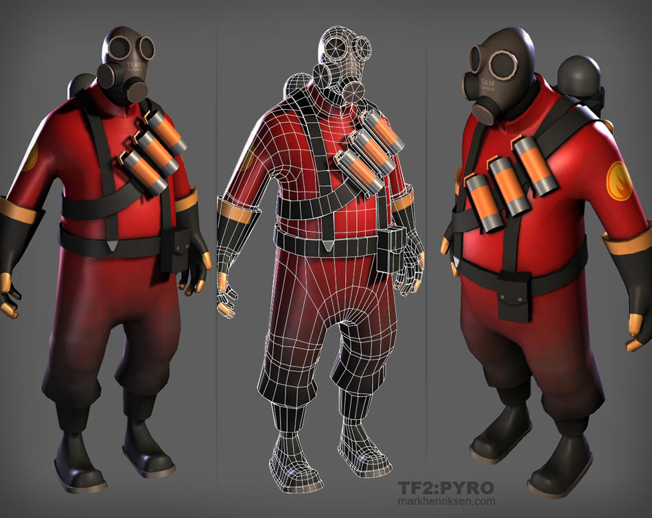 pyro model by mavhn on DeviantArt