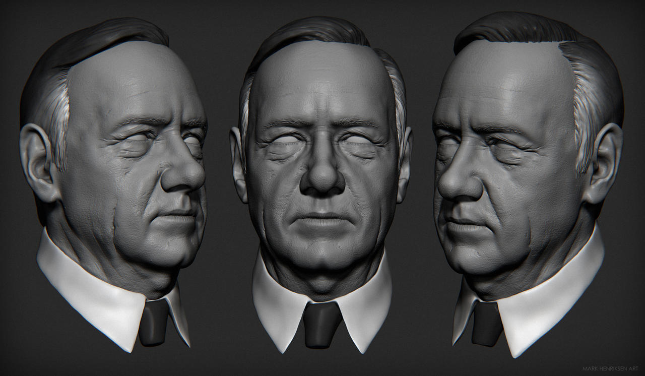 Frank Underwood Sculpt by mavhn