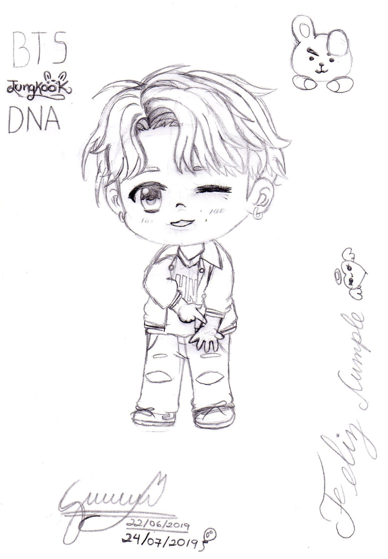 BTS jungkook chibi (DNA) by apologato on DeviantArt