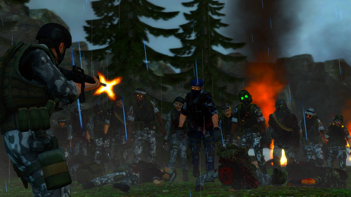 Fighting the infected by soldadopablohecu on DeviantArt