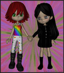 Desi Mae and Zoe - rainbowrays