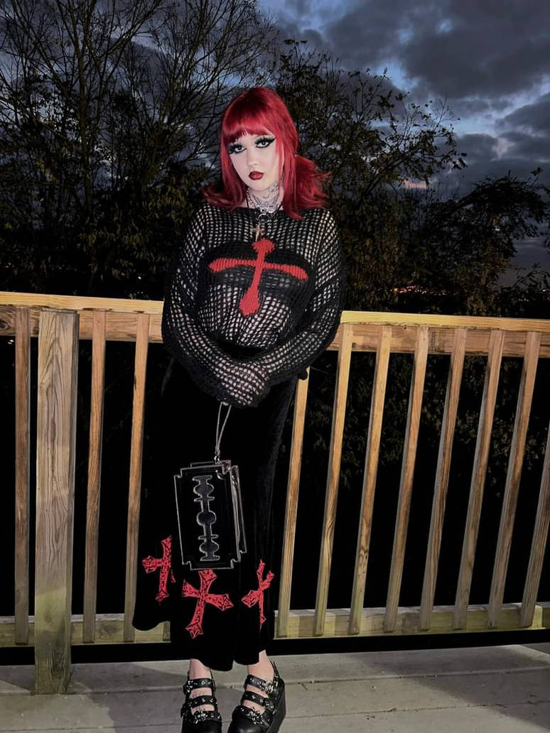Red hair goth by exoticgoddess95 on DeviantArt