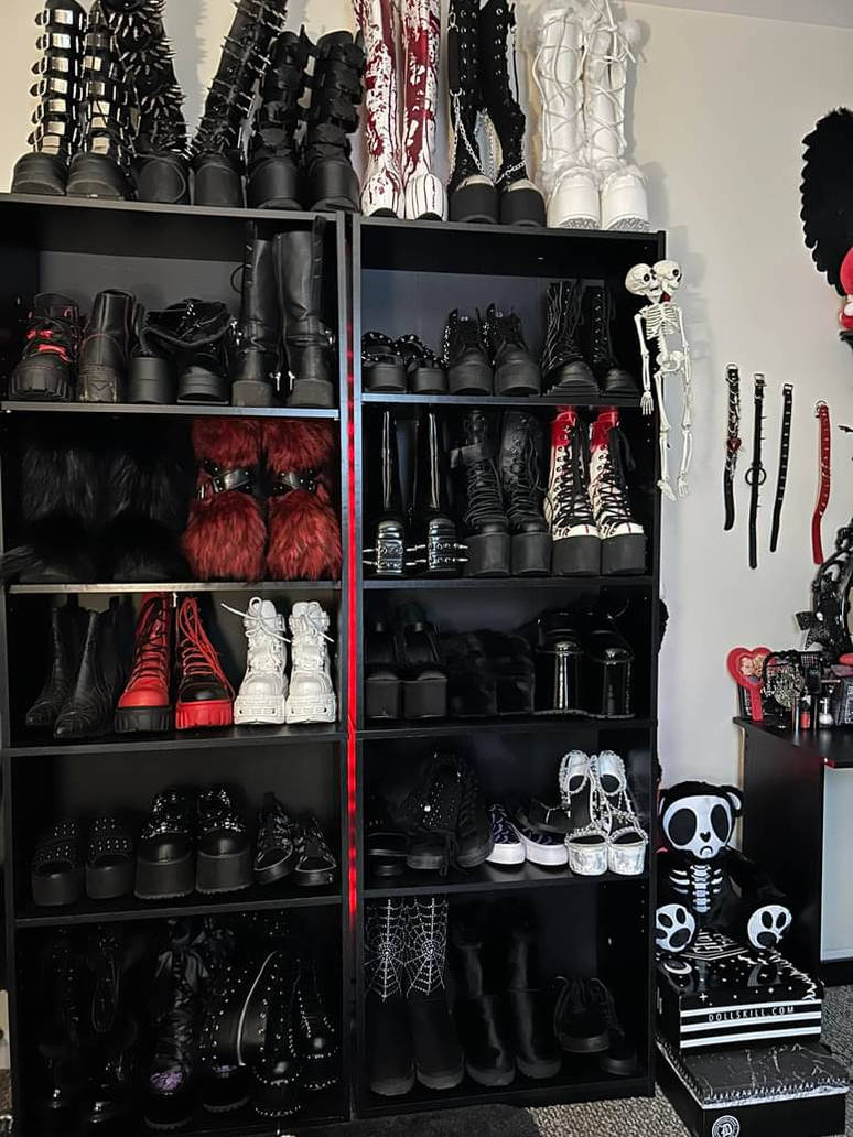 Goth boot collection by exoticgoddess95 on DeviantArt