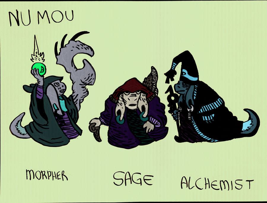 FFTA Races - Nu Mou by griffiti on DeviantArt