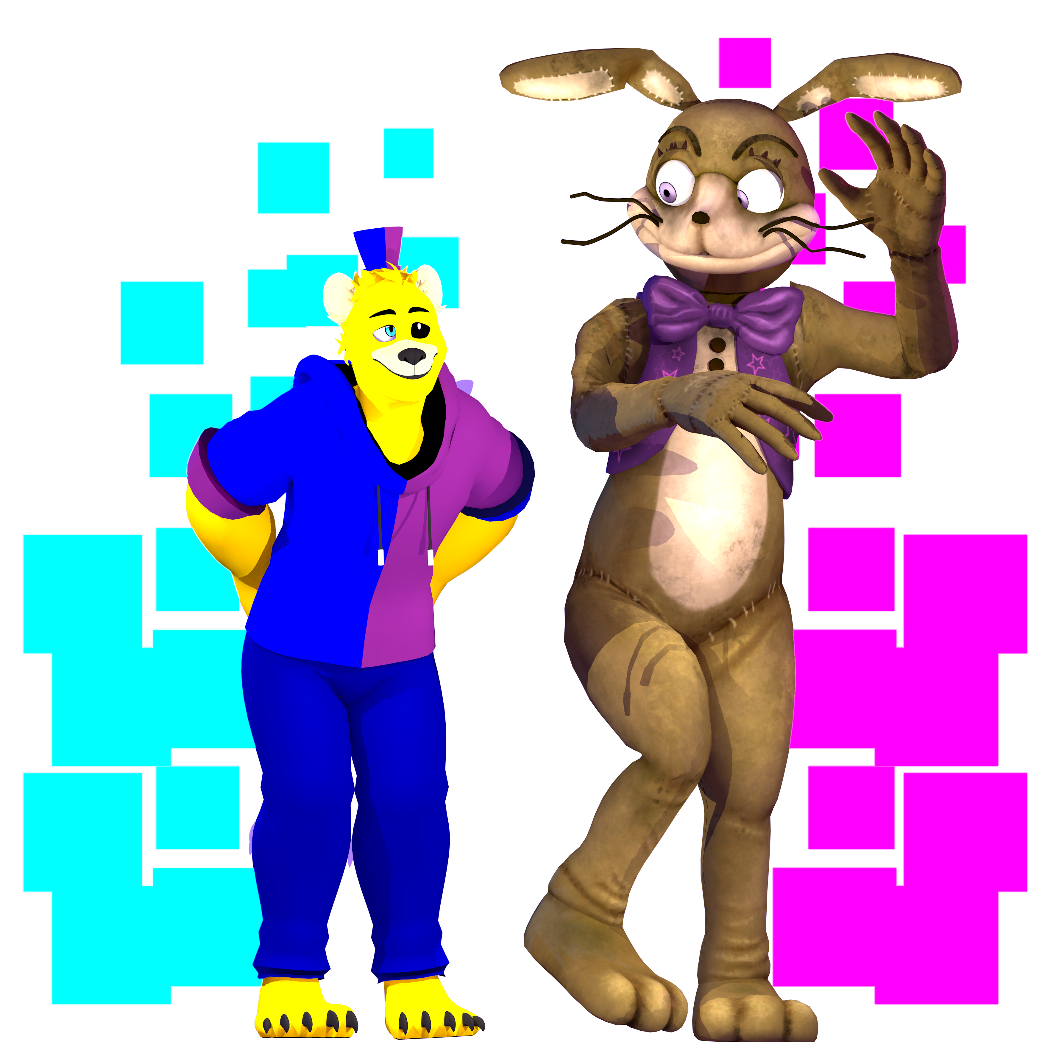 FNAF au Glitchtrap by AngelSpiritFoxx on DeviantArt