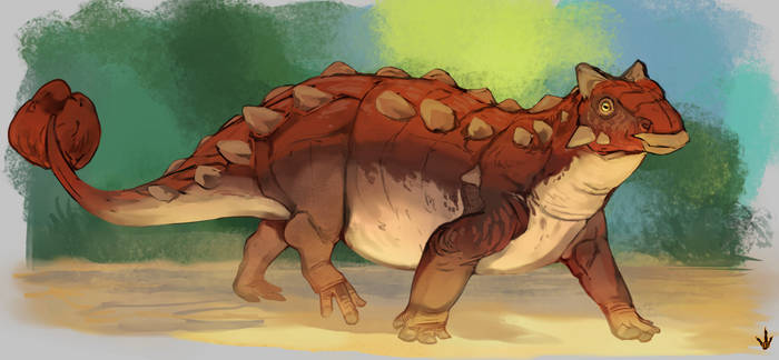 Personal Art - Trotting Ankylosaurus