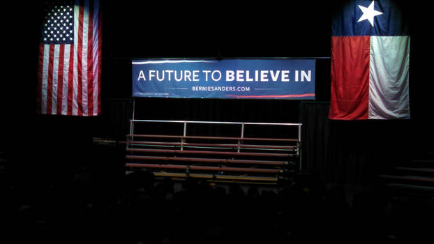 Verizon Theatre Stage for Bernie Sanders Rally