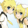 Coloured: Rin and Len