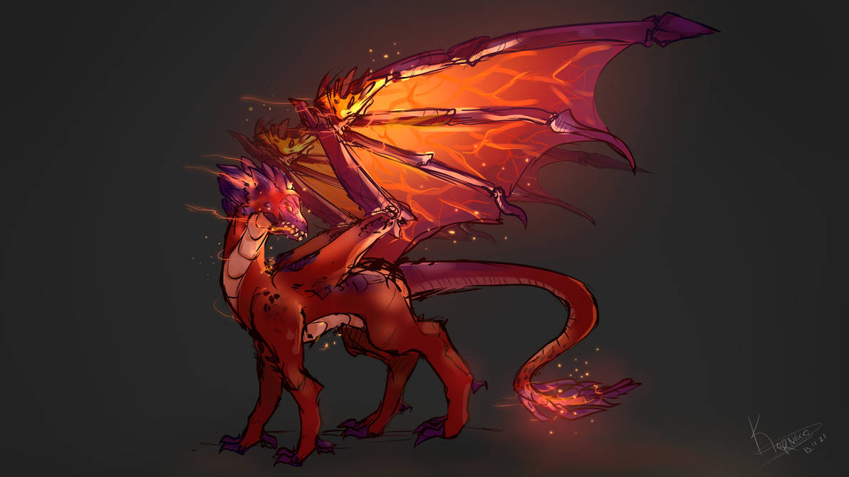 Fire Drake by NekoDeii on DeviantArt