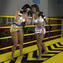 Denav's Female Boxing Images: Arleen vs Callamay