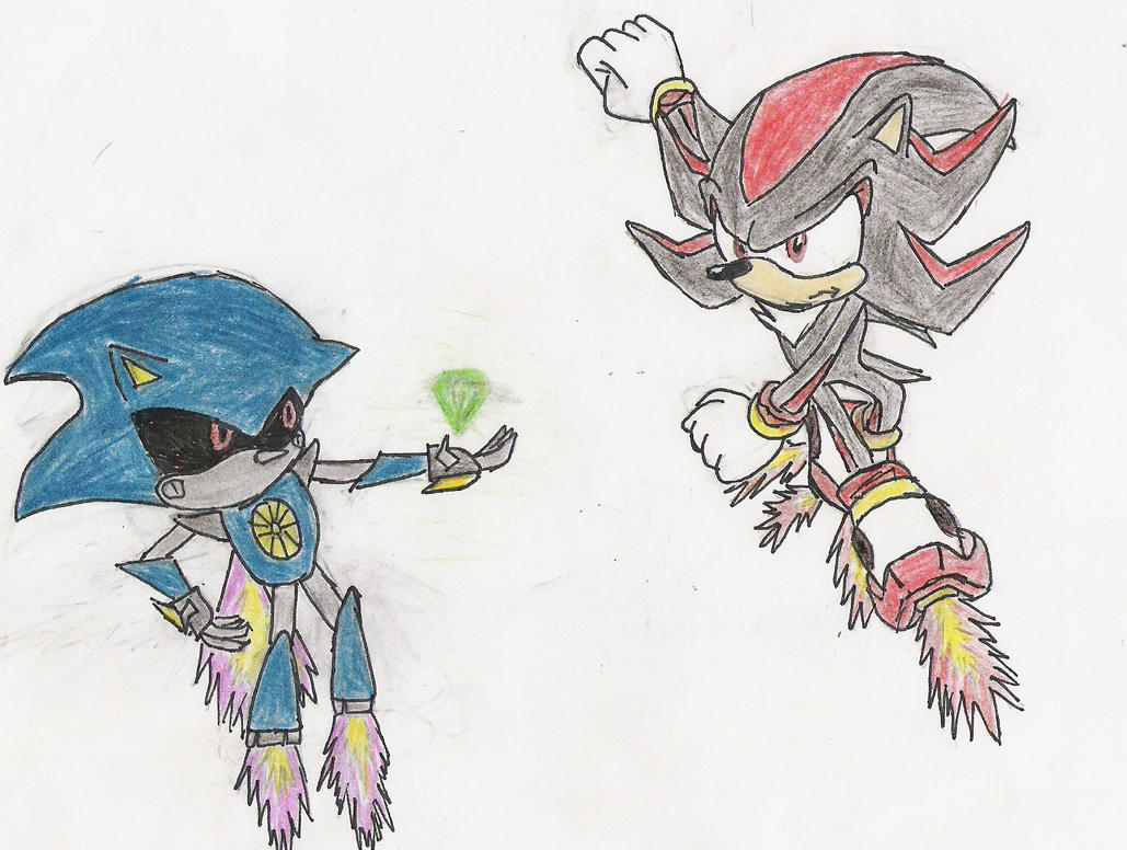 Metal Sonic and Shadow. 