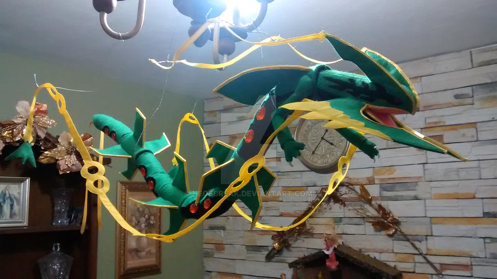 Plush Rayquaza Shiny Pokémon