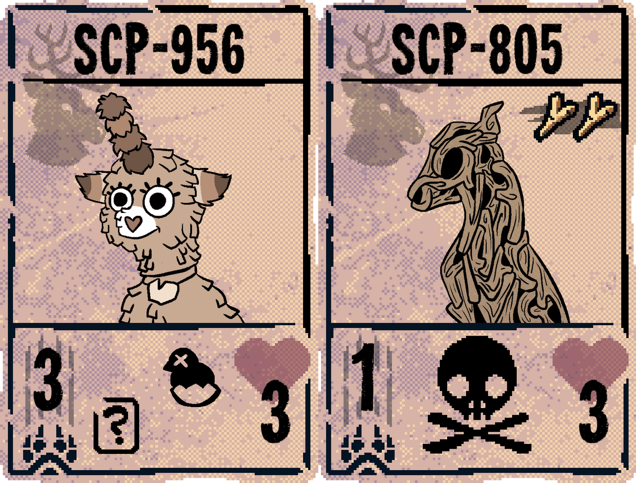 SCP + Inscryption crossover - cards 8 by IndoorsCat on DeviantArt