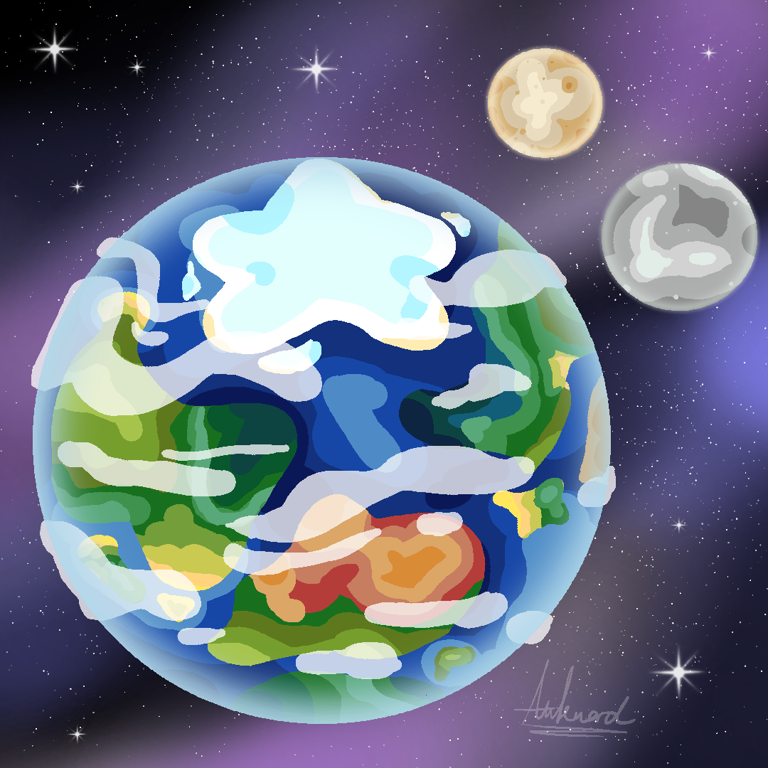 Planet Deviantart OC - Planet Elysium - concept art by IndoorsCat on DeviantArt