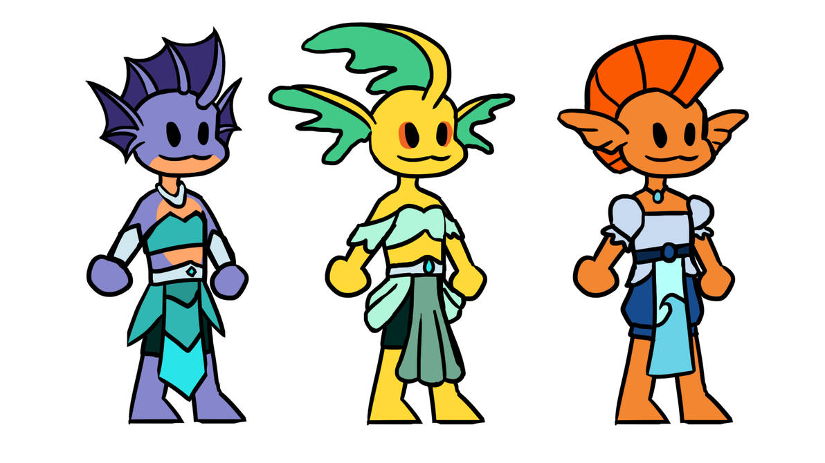 OC - Character design - semi final designs by IndoorsCat on DeviantArt