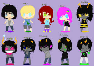 .:: All My Homestuck OC's::.