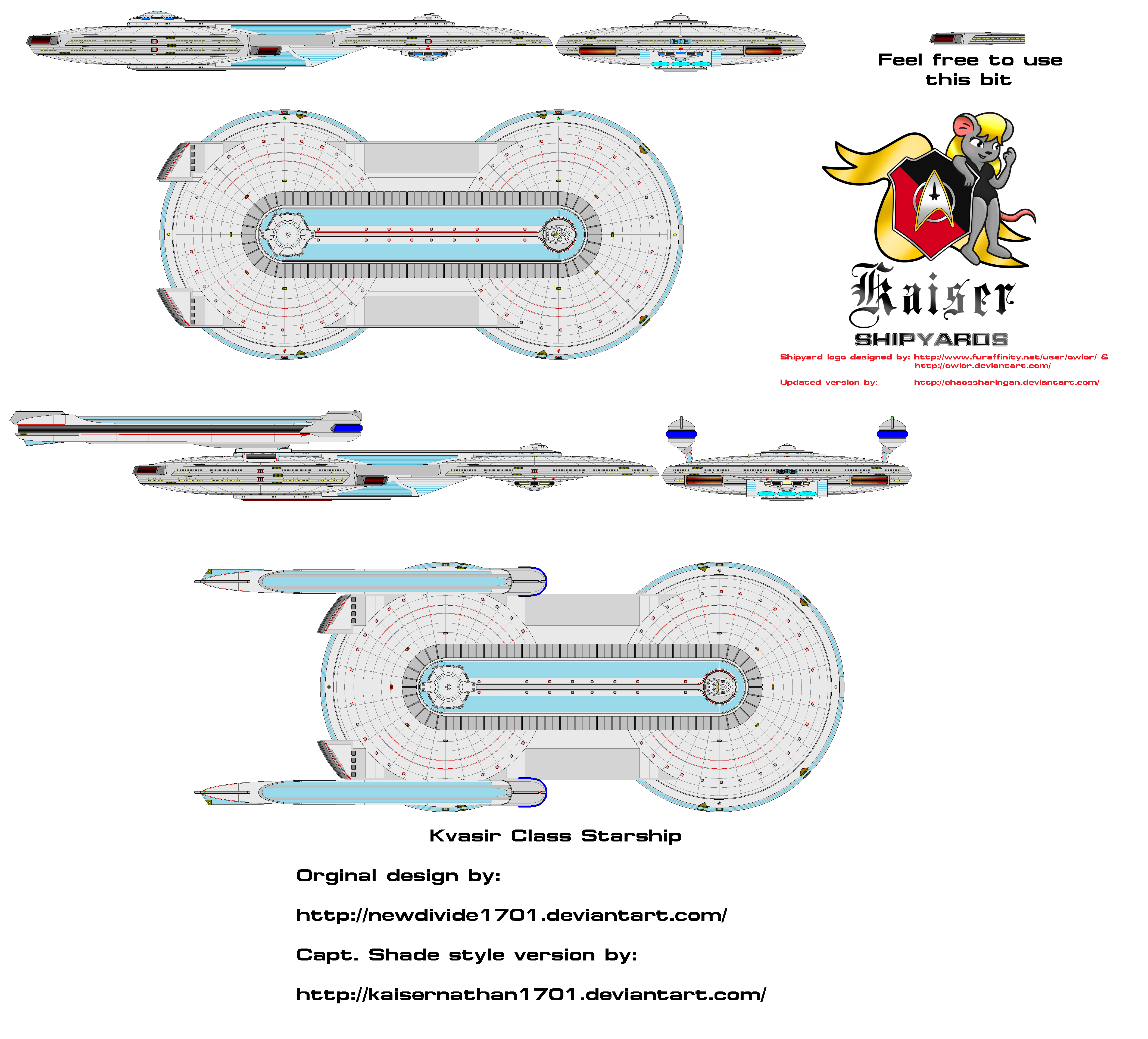 Kvasir Class Starship (update)