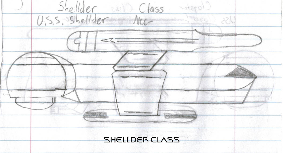 Shellder Class Paper Drawing Version 2 by KaiserShipyards on DeviantArt
