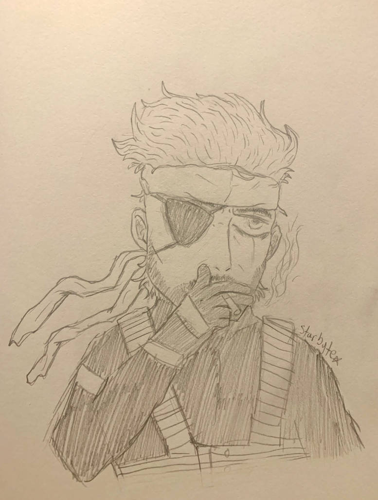Solid Snake (slight lineart test) by StarByte04 on DeviantArt