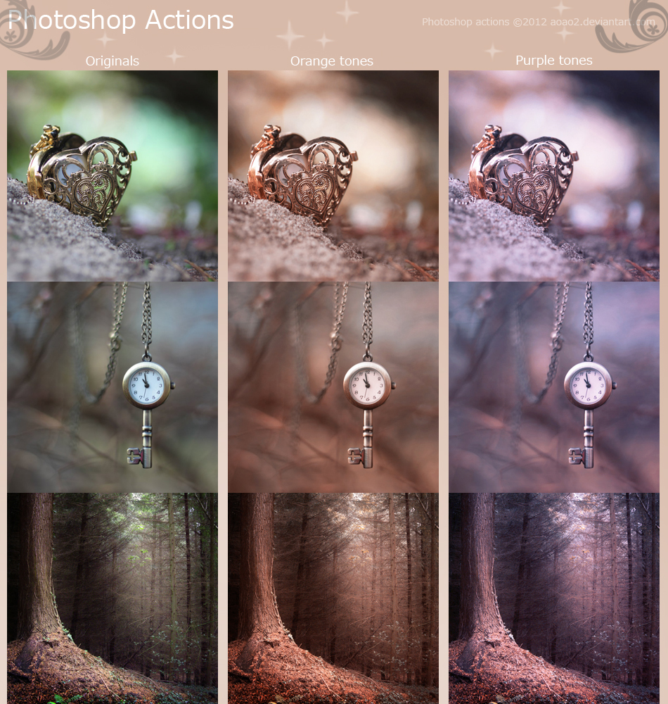 Photoshop tones actions