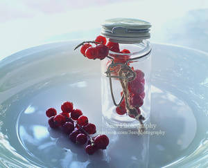 berries in a jar