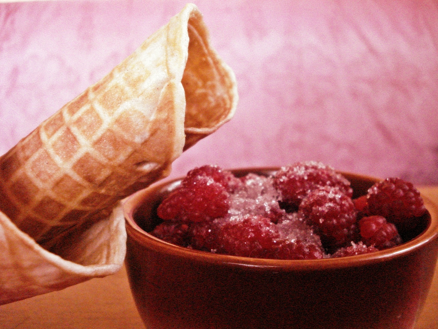 Waffles and Raspberries