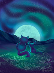 Moonlit Kitties