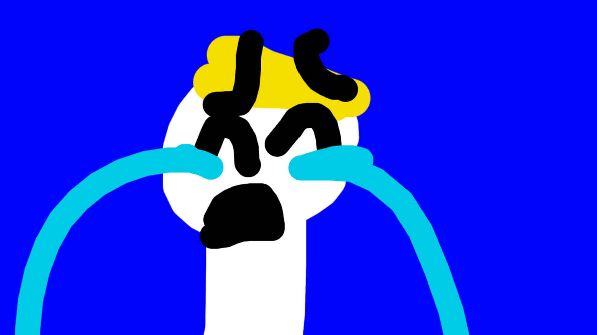 Delroy Sobbing Rigger Rabbit Roy Crying In Blue Screen by thewolfoofan200219 on DeviantArt
