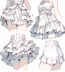 [FREE TO USE] Skirt Reference Sheet Study // AI