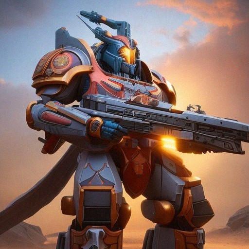 heavy machine gun mech primarch laemos by soulcreator789 on DeviantArt