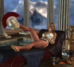 The relaxing Athena by Hera-of-Stockholm