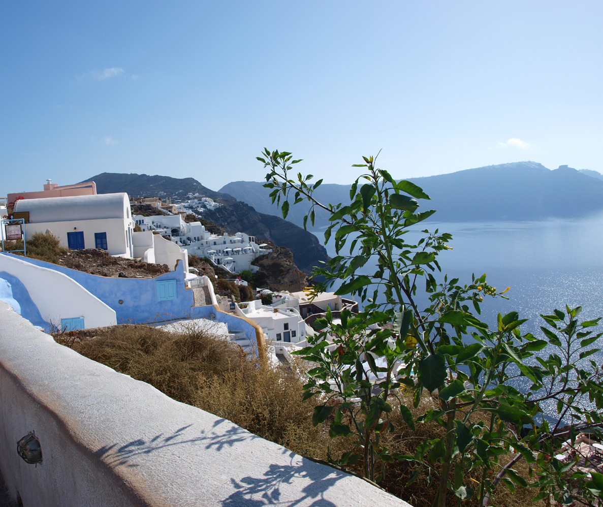 Sun over Santorini