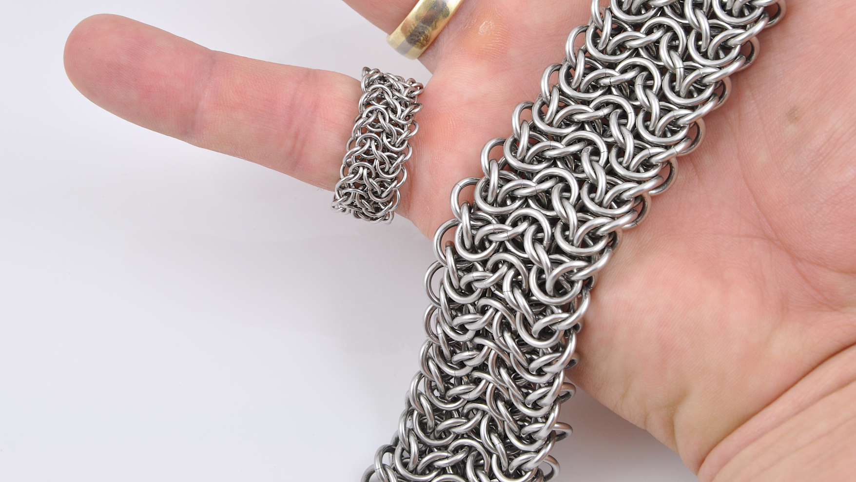 Elfweave Chainmaille Bracelet and Ring by McRobertsChainmaille on ...