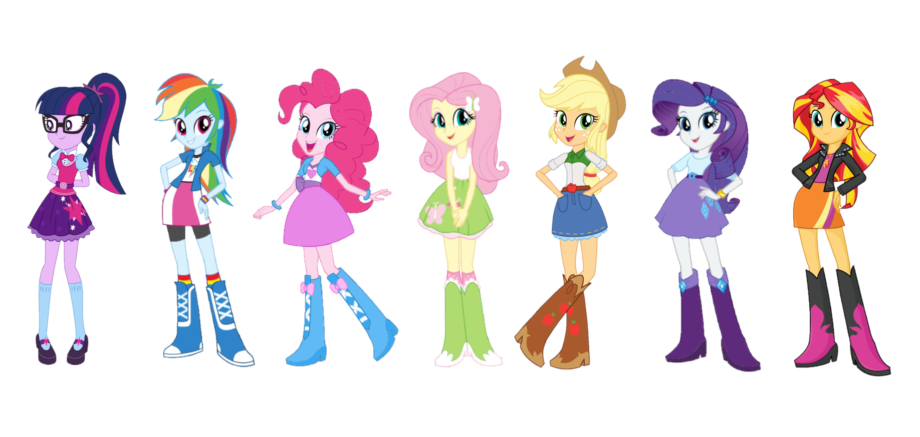 The Humane Seven in 2017 MLP EG Summertime Shorts by nathanle426 on ...