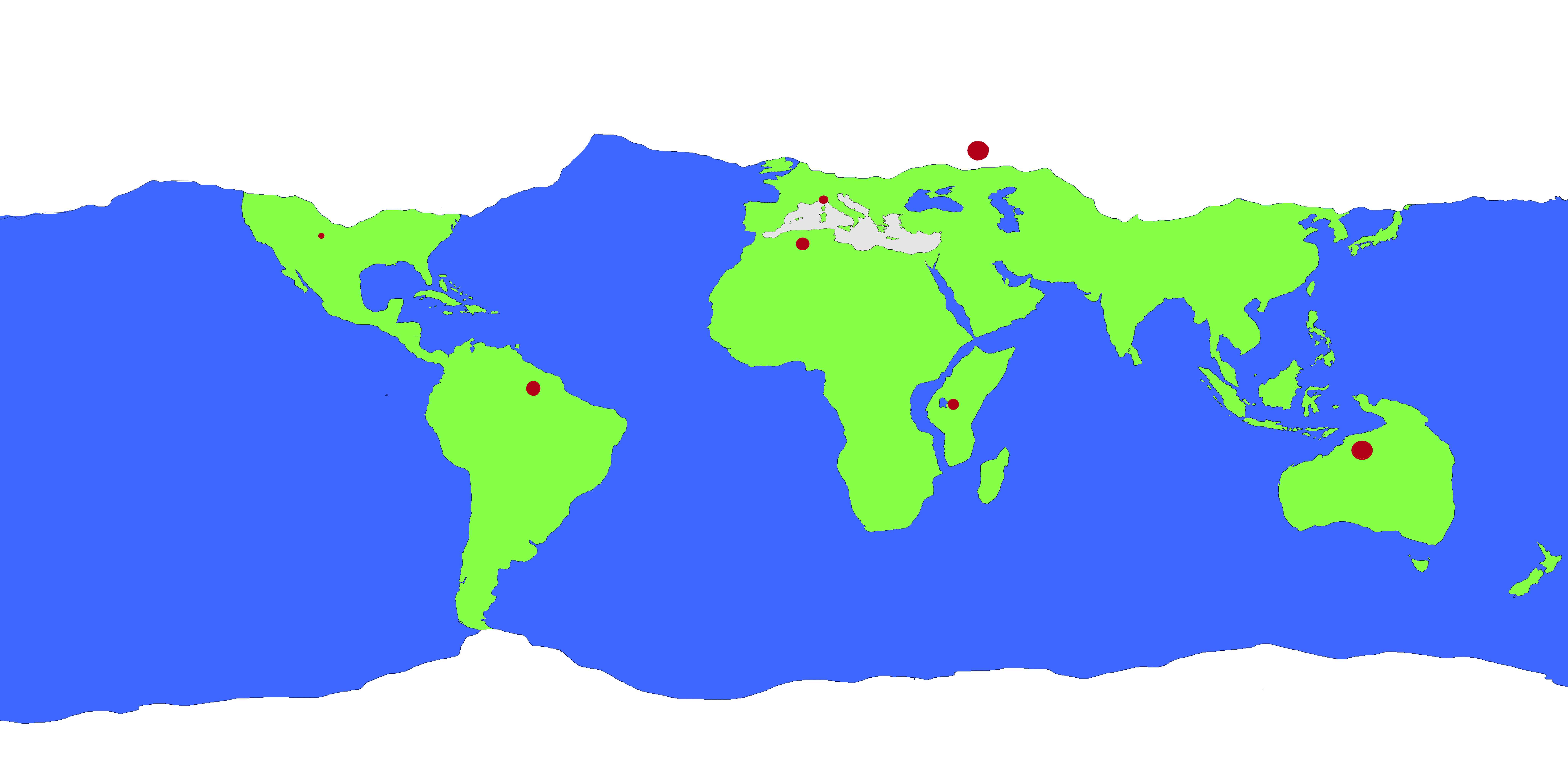 Post Earth Map 126 Million Years. by TerrificTyler20 on DeviantArt