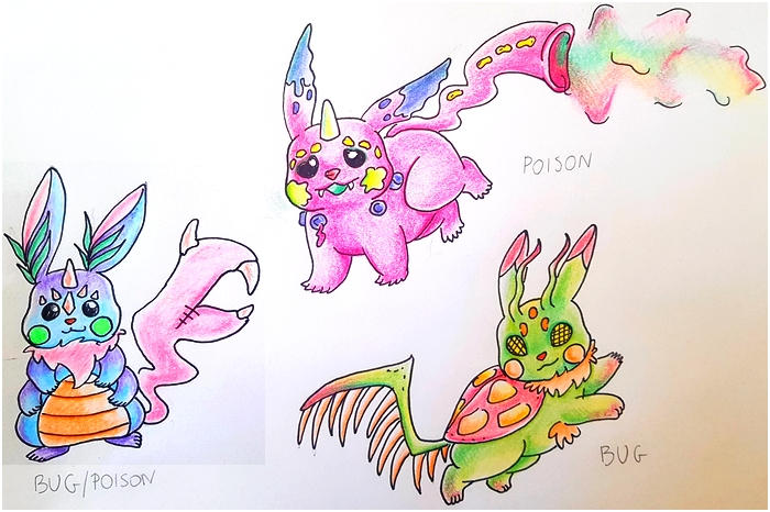 Pikachu. Type: Poison Bug by lithiumlover on DeviantArt