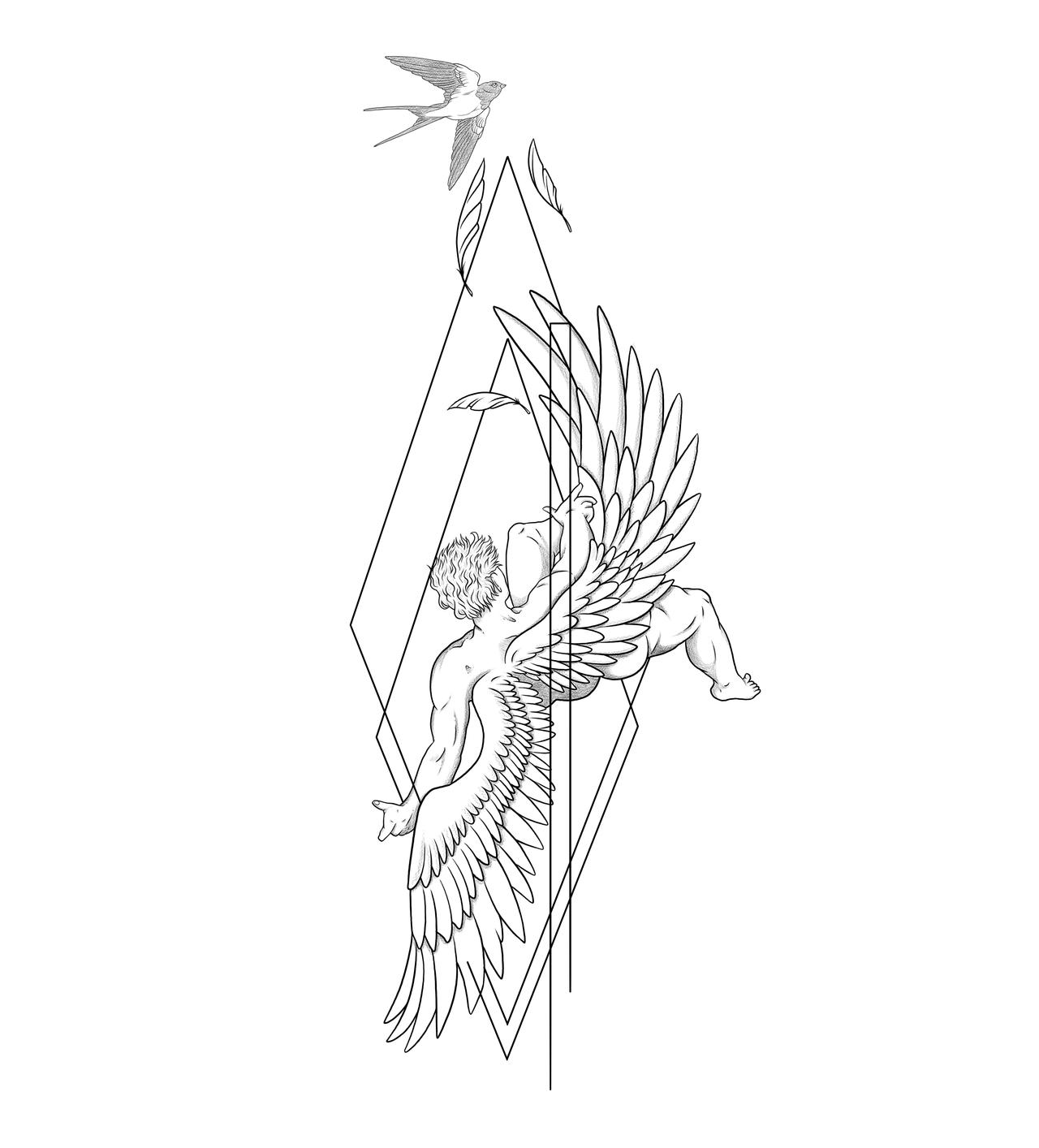 Icarus by Hypnowltattoo on DeviantArt